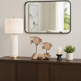 Shandon Tan/White 2 Fish Natural Wood on Stand