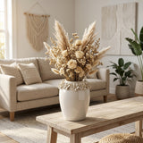 Hartley Ivory/Gold Floral Applique Vase
