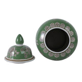 Eldredport Green/Brown/White Large Chinoiserie