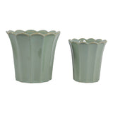 Deangrove Green Planters (Set of 2)