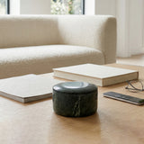 Curtner Green Curved Edge Round Marble Box