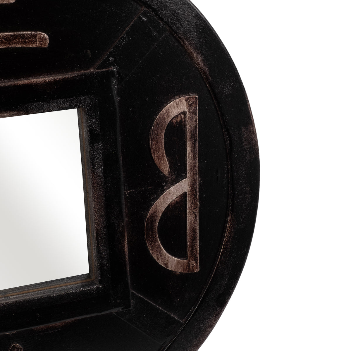 Van Ness Black/Gold Carved Mirror