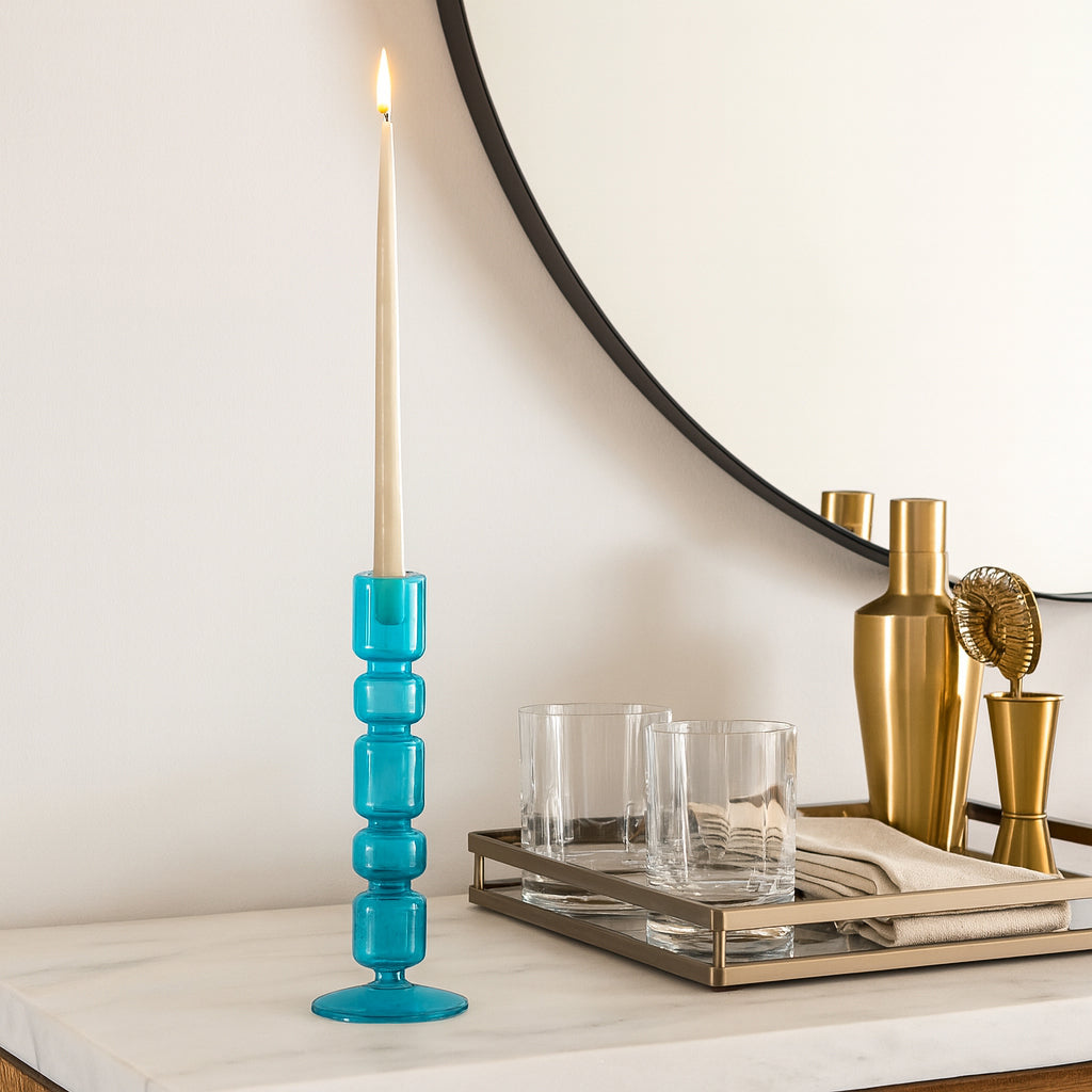 Isle Blue Candle Holder