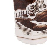 Nickrun Brown/White Sage and Eucalyptus Chinoiserie Candle