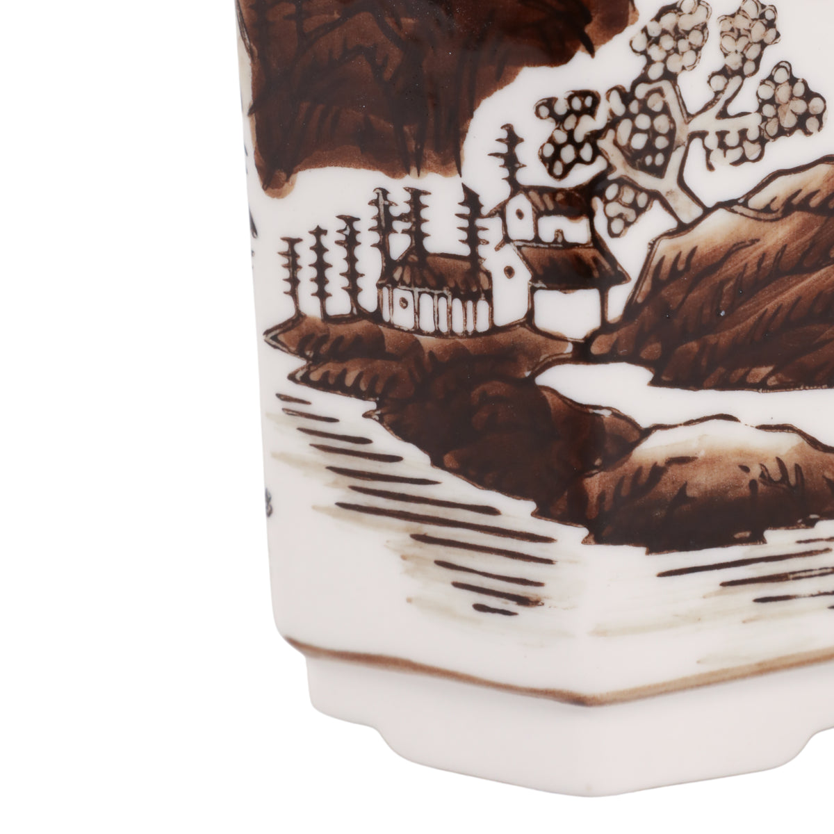 Nickrun Brown/White Sage and Eucalyptus Chinoiserie Candle