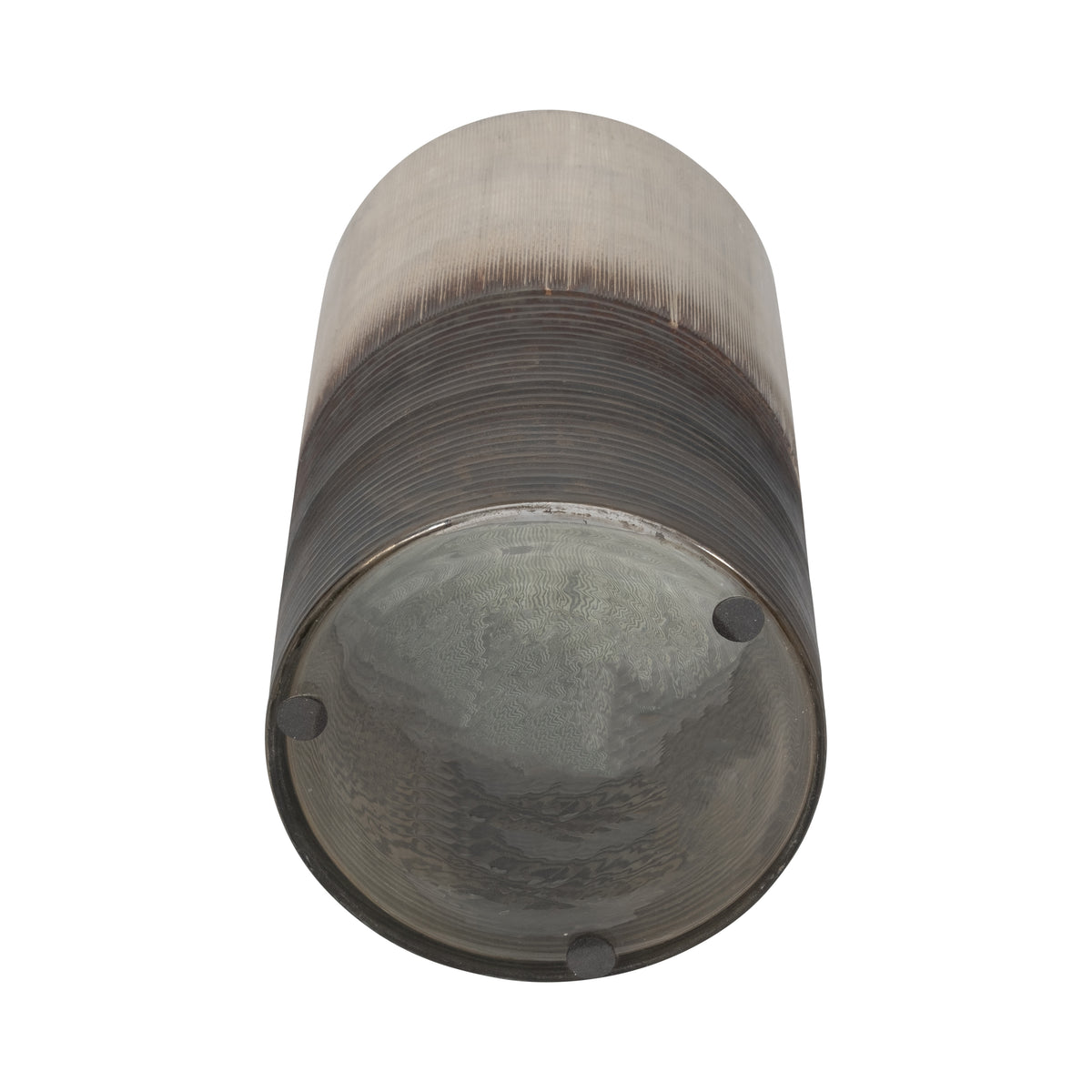 Grabtown Silver Large Glass Metallic 2-Tone Vase