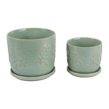 Hobartgate Green Planters (Set of 2)
