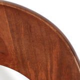 Bumblebee Walnut Organic Oval Shaped Wood Mirror