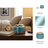 Dashholm Blue/Gold Jasmine Luster Candle