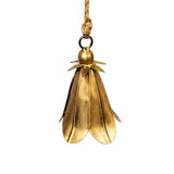 El Camino Gold/Brown Metal Flower Bell Cluster Windchime