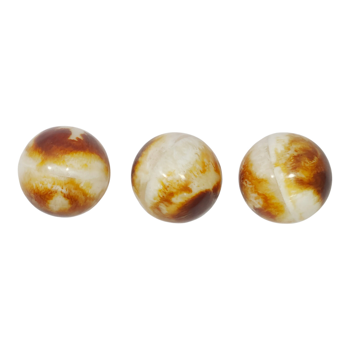Minnelusa Dark Brown Orbs (Set of 3)