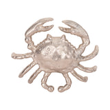 Imola Silver Metal Crab Decor