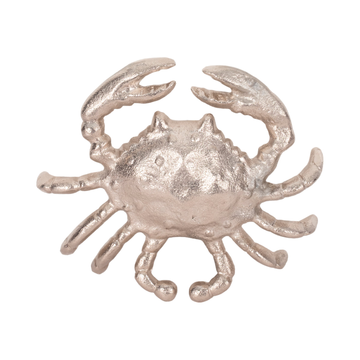 Imola Silver Metal Crab Decor