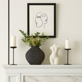 Riverbank Black/Gold Ceramic Beaded Vase