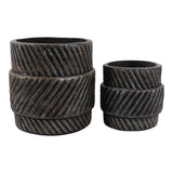 Bellcross Black/Gray Planters (Set of 2)