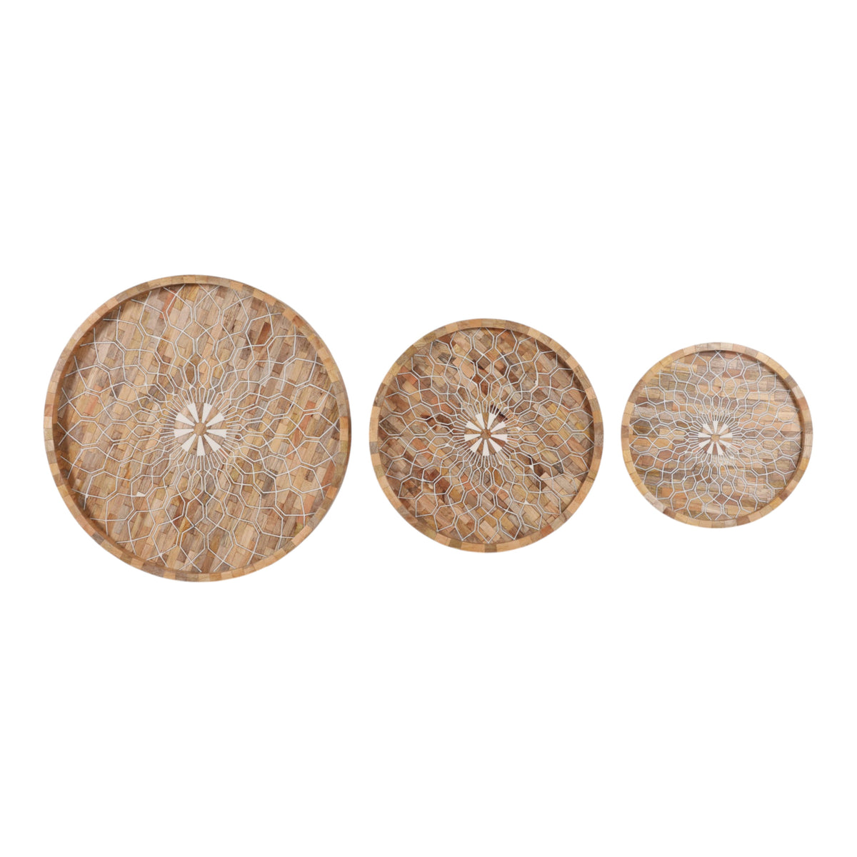 Fentonrun Brown/Tan Trays (Set of 3)