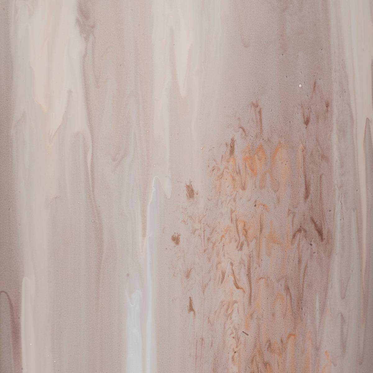 Atherton Multicolor Small Opal Finish Curved Glass Vase