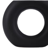 Calville Black Ceramic Donut Vase