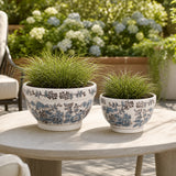 Bondview Blue/Brown Large Planters (Set of 2)