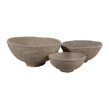 Beckley Tan/Ivory Bowls (Set of 3)