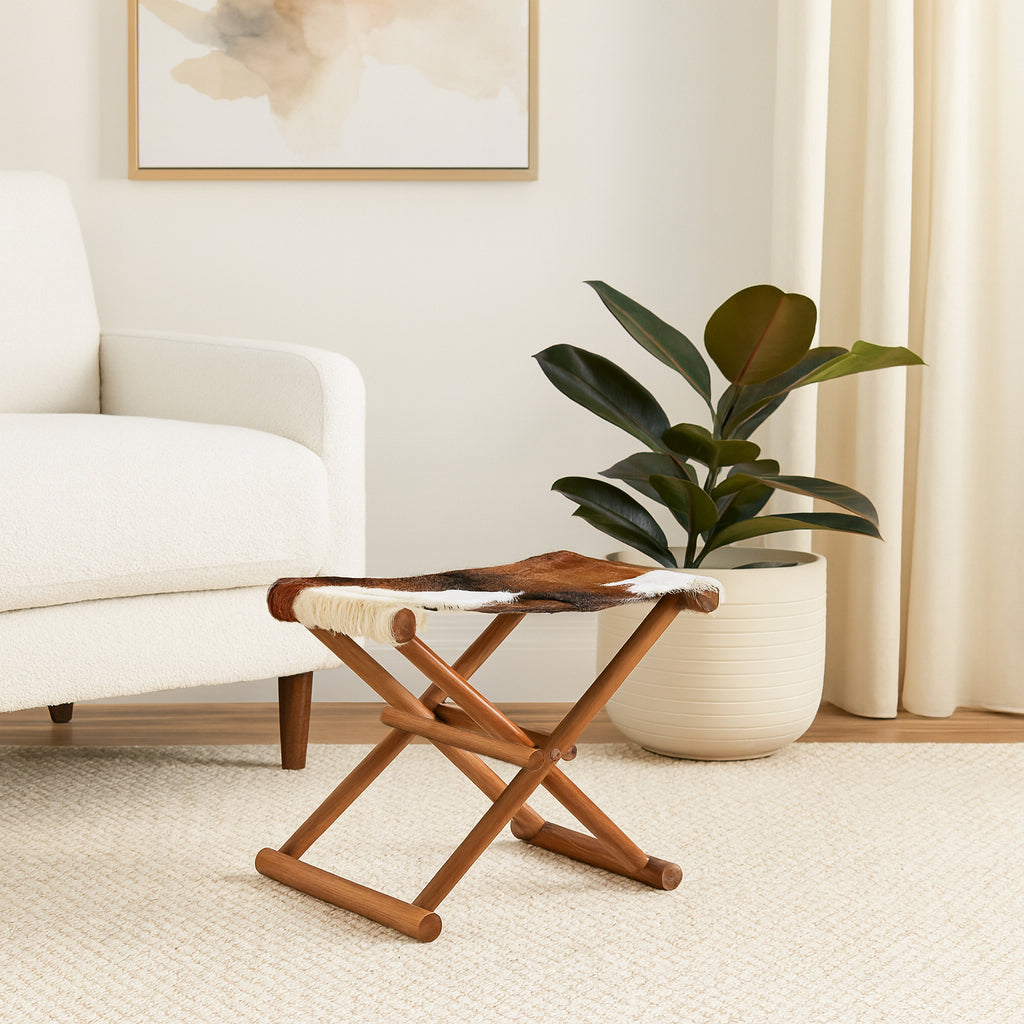 Colbybeach Brown/White/Ivory Stool