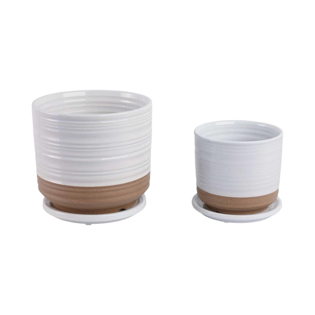 Fionaoak Ivory/White/Tan Planters (Set of 2)