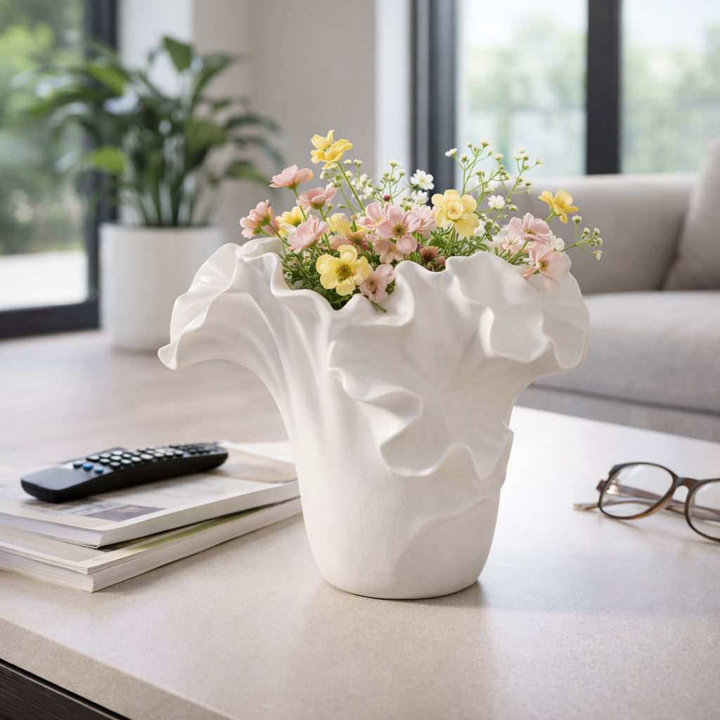 Alderport White/Ivory Large Vase