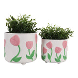 Gartondale Pink/Green Planters (Set of 2)
