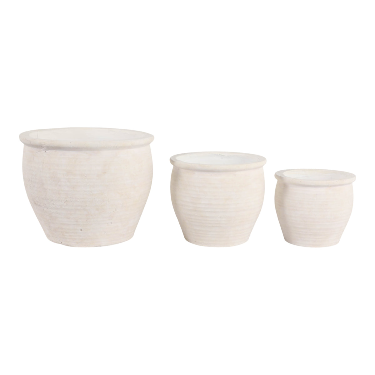 Lutherholm Ivory/White Planters (Set of 3)