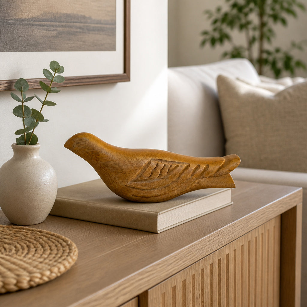 Donner Brown/Tan Wooden Bird