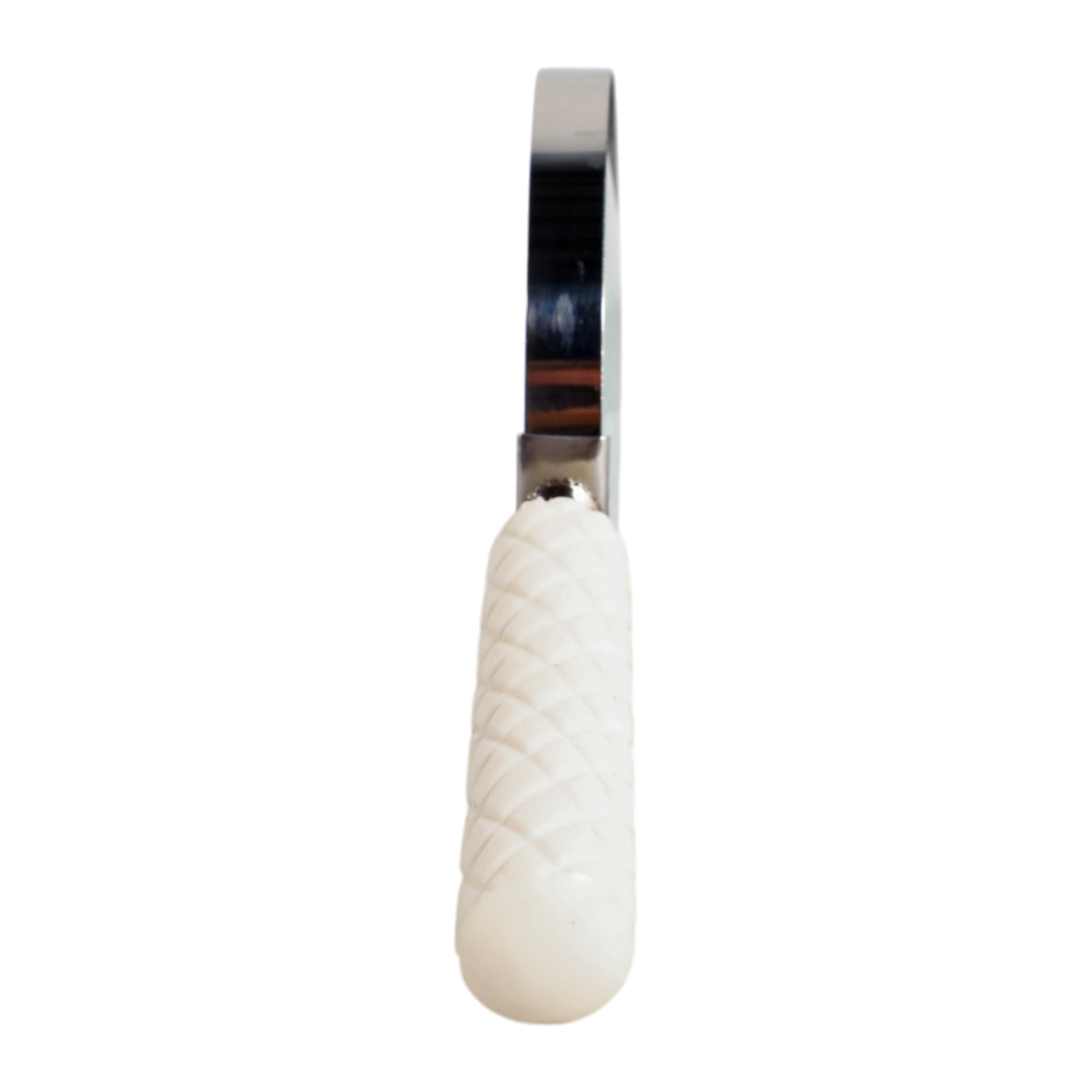 Four Points Ivory/Silver Diamond Carved Handle Magnifying Glass