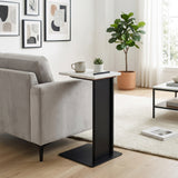 Wyvernwood White/Black Modern Accent Table with Square Top