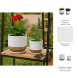 Fionaoak Ivory/White/Tan Planters (Set of 2)