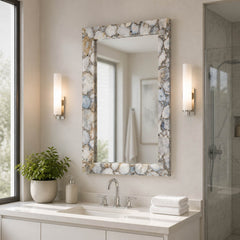 Banta White Agate Mirror