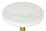 Maurice White & Gold Side Table
