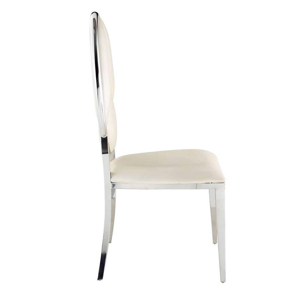 Cyrene Beige/Antique White Side Chair (Set of 2)