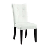 Hussein White/Black Side Chair (Set of 2)