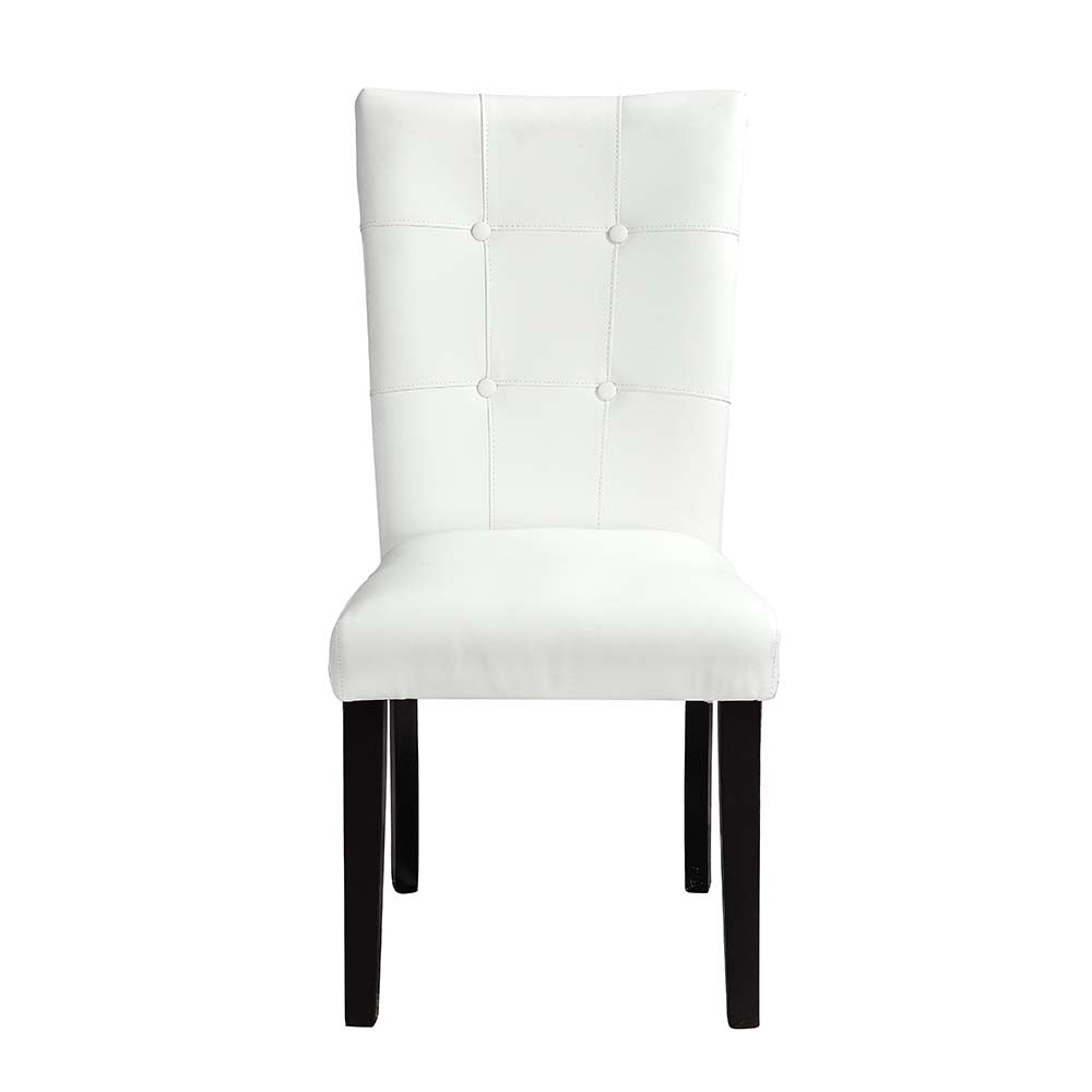 Hussein White/Black Side Chair (Set of 2)