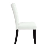 Hussein White/Black Side Chair (Set of 2)