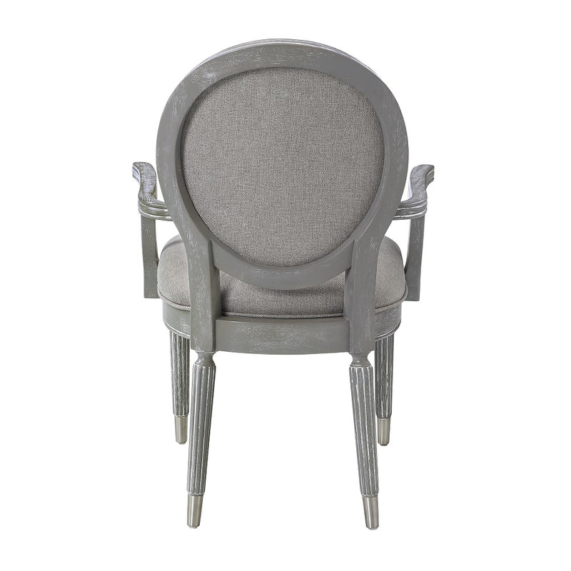 Adalynn Gray Arm Chair (Set of 2) - Ornate Home