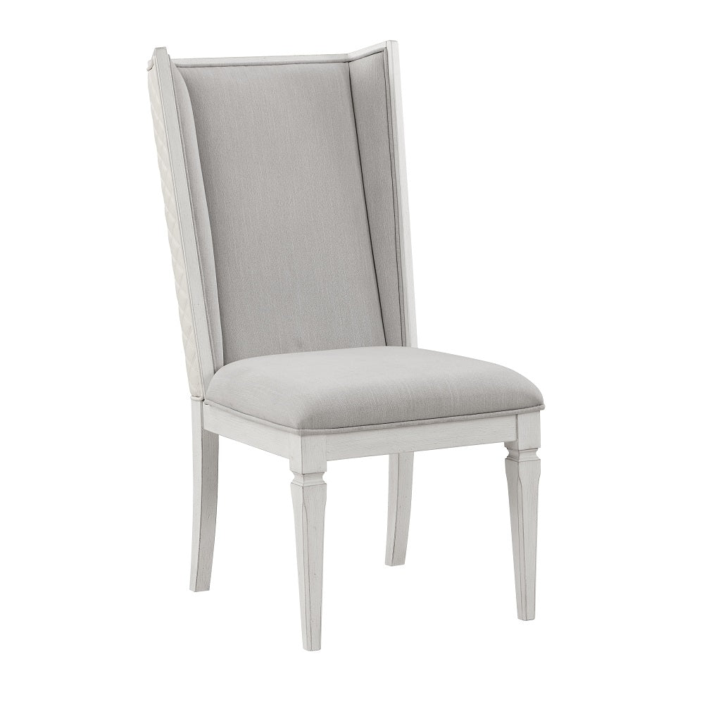Katia Light Gray/Weathered White Hostess Chair (Set of 2)