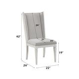 Katia Light Gray/Weathered White Hostess Chair (Set of 2)
