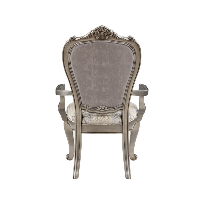 Ariadne Plantinum Arm Chair (Set of 2) - Ornate Home