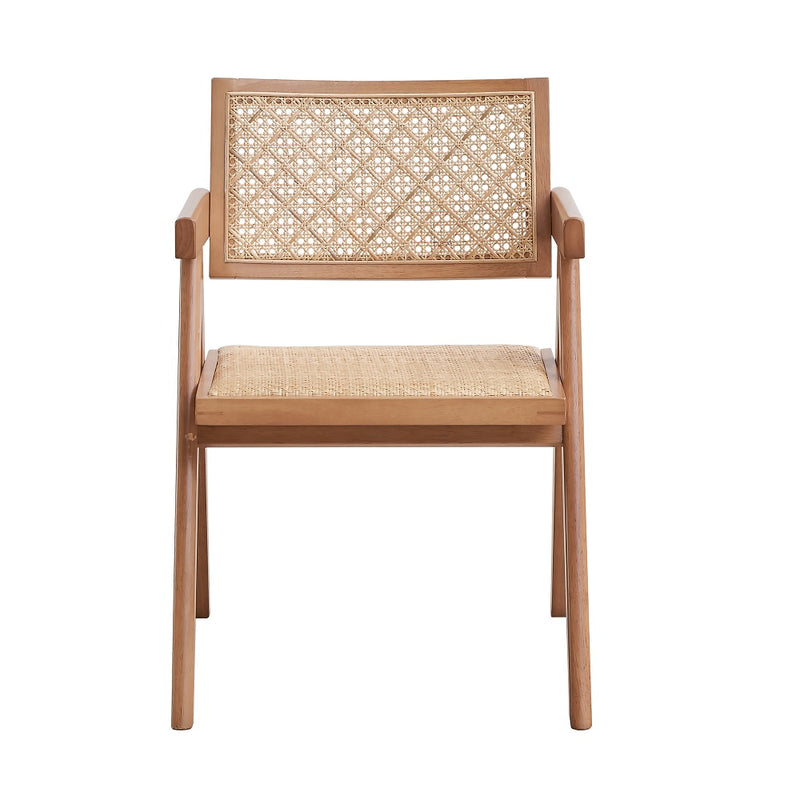 Velentina Brown Arm Chair (Set of 2) - Ornate Home