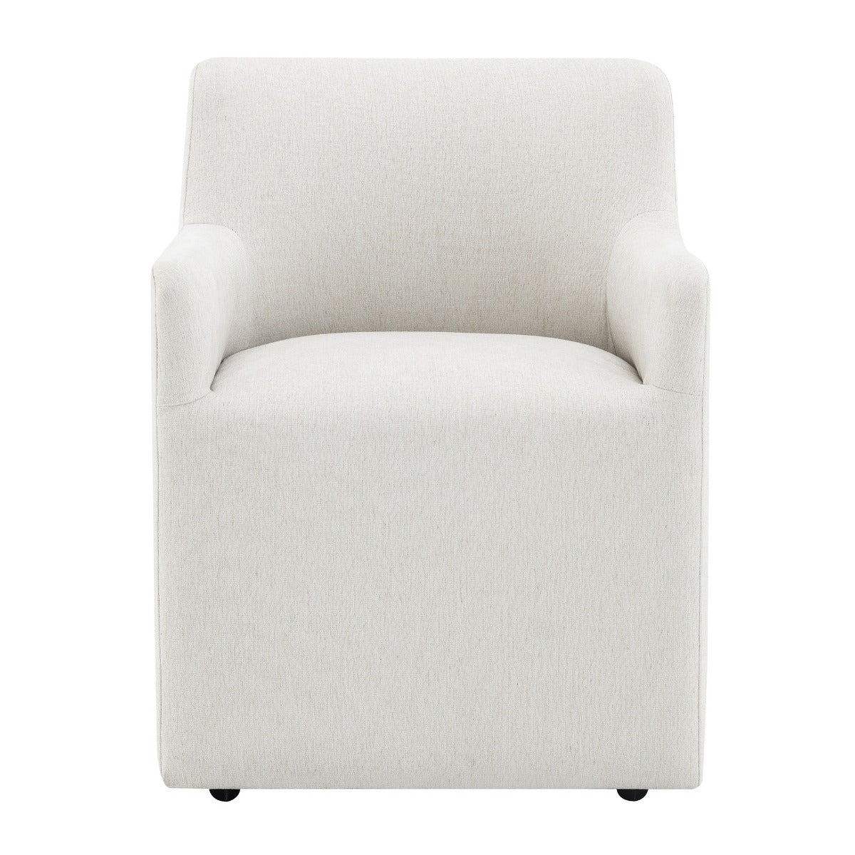 Cafell Cream Arm Chair w/Swivel Casters