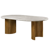 Darcy Natural/Dark Walnut Dining Table - Ornate Home