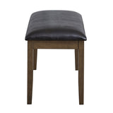Damica Brown/Walnut Bench