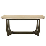 Davita Ceramic Top/Walnut Dining Table