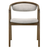 Delina Chenille/Walnut Arm Chair