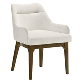 Kasha Chenille/Vintage Oak Arm Chair (Set of 2)